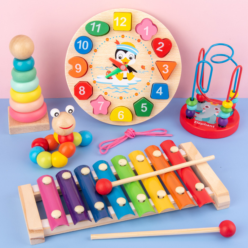 Party Games Kids Birthday - モンテッソーリ赤ちゃんのおもちゃ子供 3D 木製パズル早期学習赤ちゃんゲームおもちゃ教育木のおもちゃ子供の誕生日プレゼント