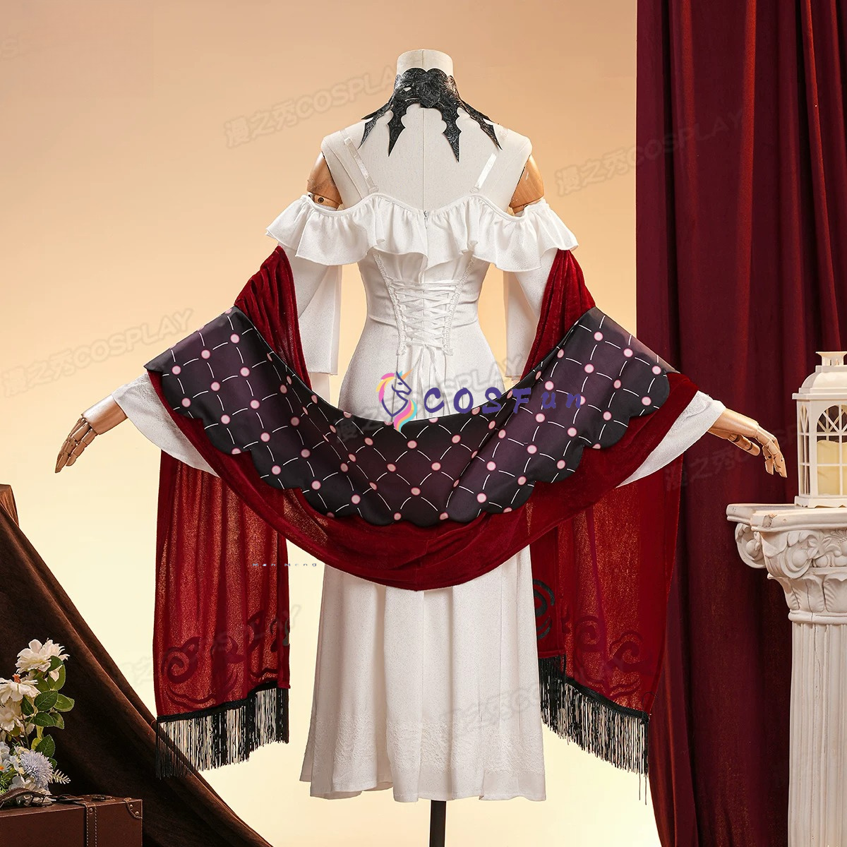 Party Games Christmas - 原神ロザリンコスプレ衣装パジャマドレスハロウィンカーニバルパーティークリスマスプレイロール服女性用