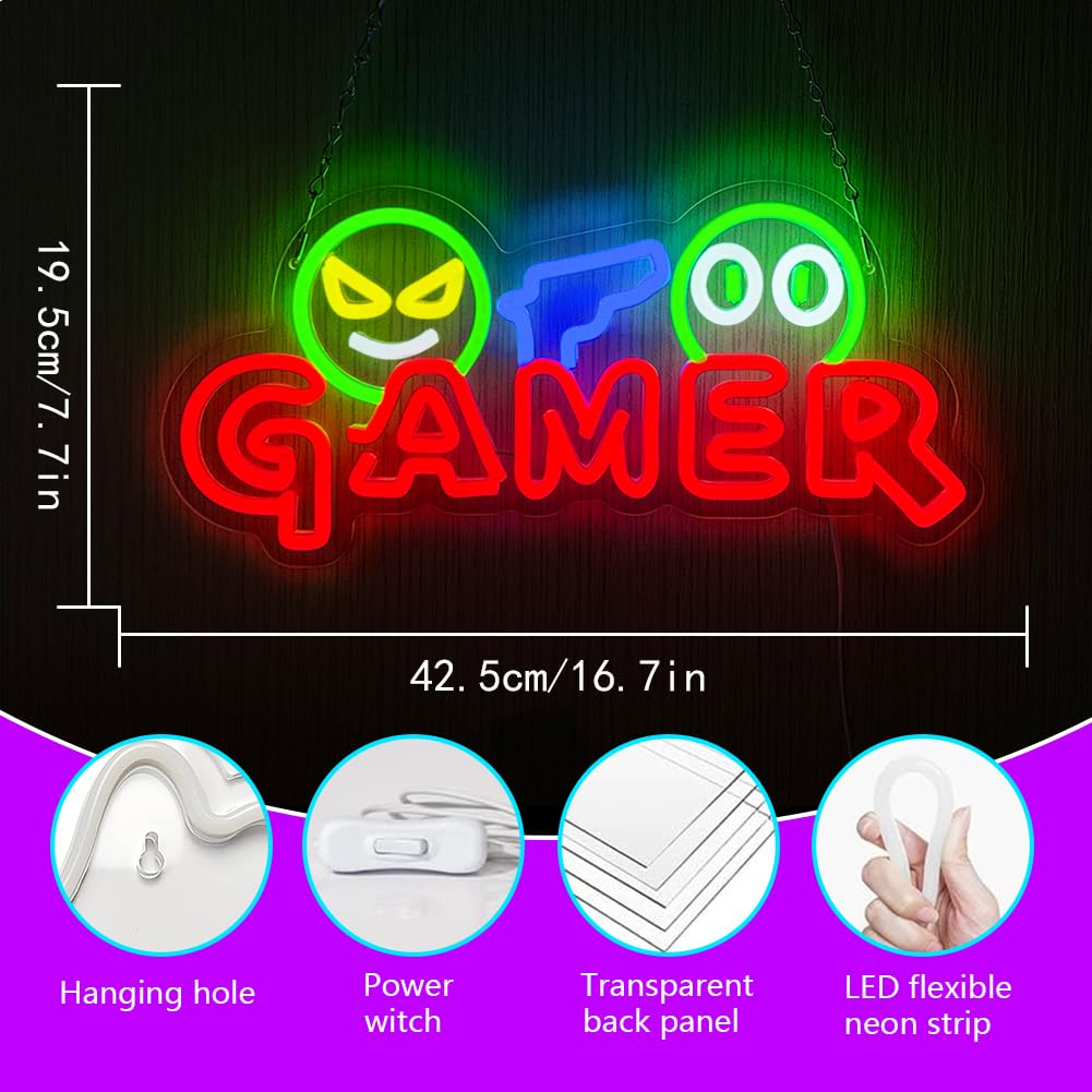 ゲーマー向けネオンサインLEDウォールライト、カスタマイズ可 - Party Games Christmas のレビューと価格