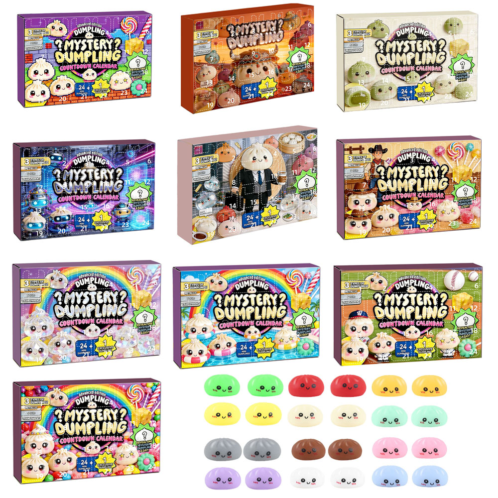 サプライズ餃子ブラインドボックスカウントダウンカレンダー24 - Party Games Children のレビューと価格