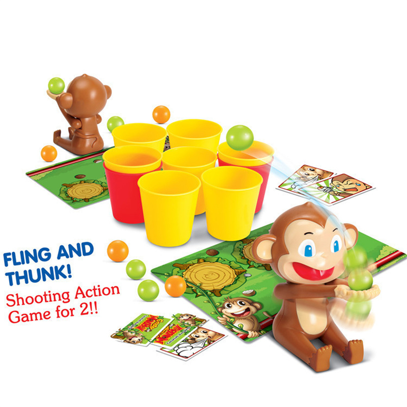 漫画の猿の射撃ボールインタラクティブおもちゃ、パーティーボー - Party Games For 3 People のレビューと価格