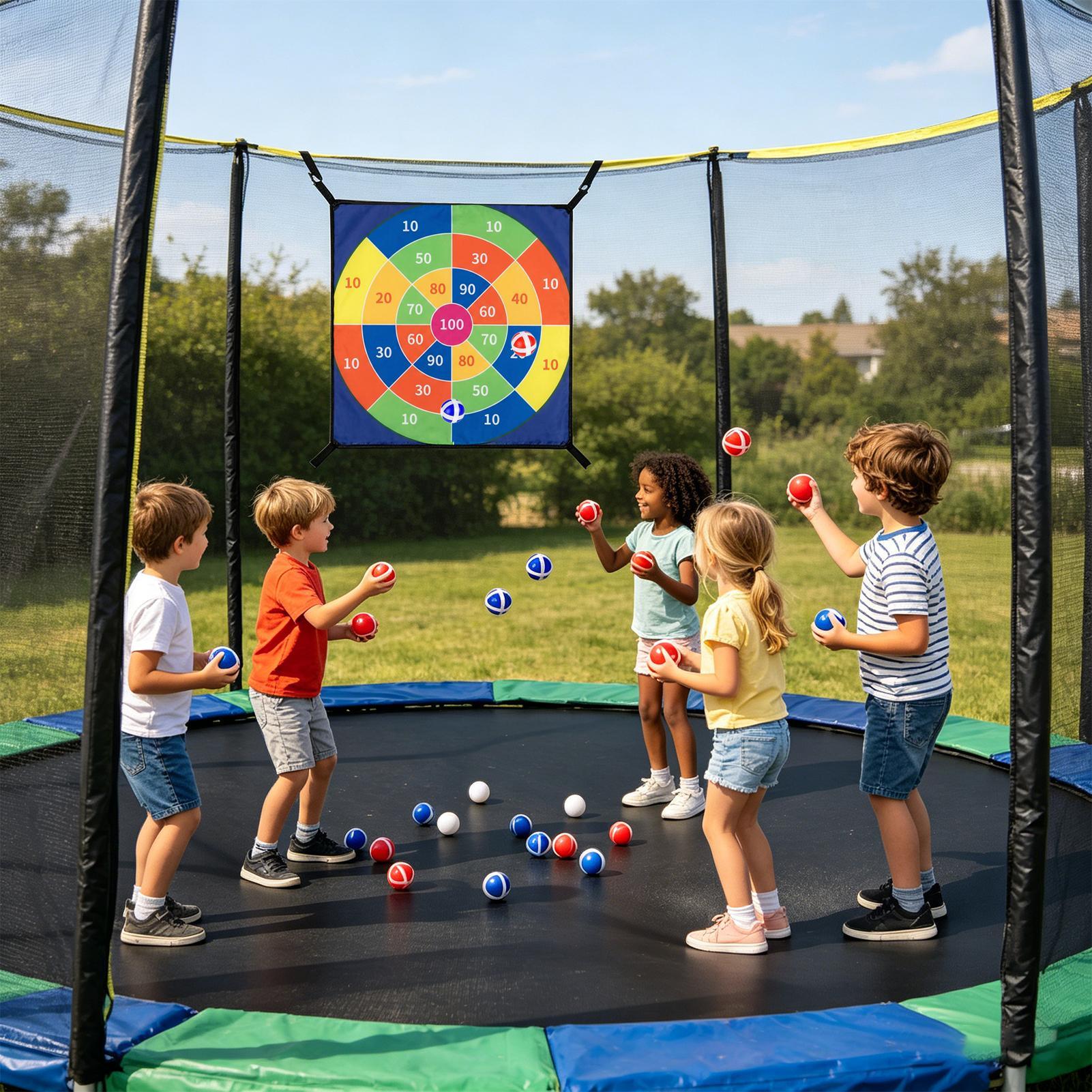 トランポリン粘着ボールダーツボードゲームターゲットおもちゃセ - Party Games For 5 Year Olds Indoors のレビューと価格