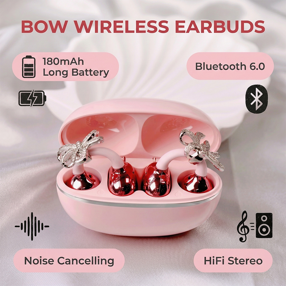 スタイリッシュな弓型イヤーピース付きBluetoothイヤホ - Party Games Mobile のレビューと価格