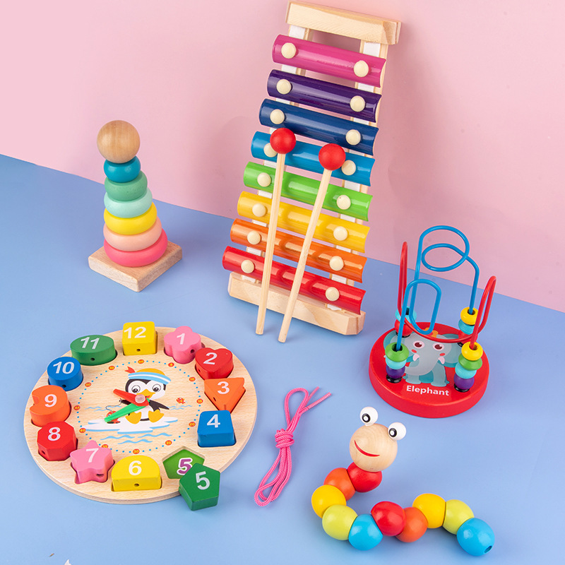 モンテッソーリ赤ちゃんのおもちゃ子供 3D 木製パズル早期学 - Party Games Kids Birthday のレビューと価格