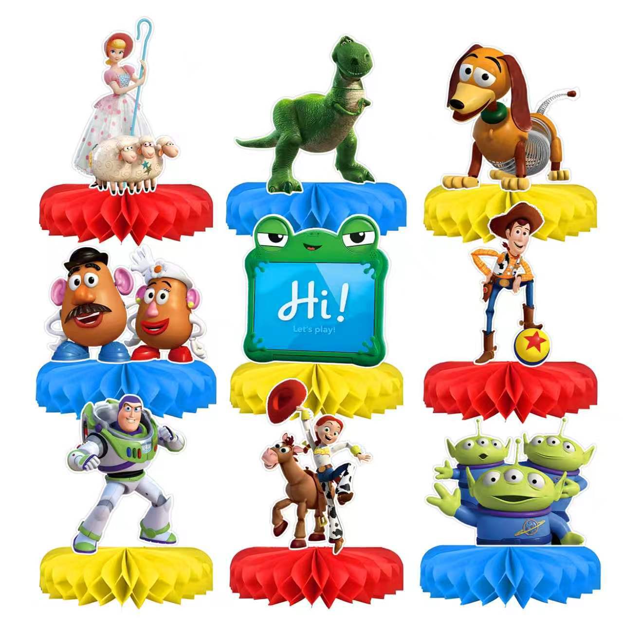 トイ・ストーリー5 ハニカムセンターピース ウッディ バズ・ - Party Games Christmas のレビューと価格