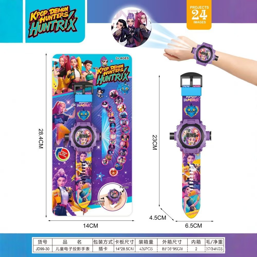 カートゥーンキッズプロジェクションウォッチ 24種類の画像  - Party Games Kids Birthday のレビューと価格