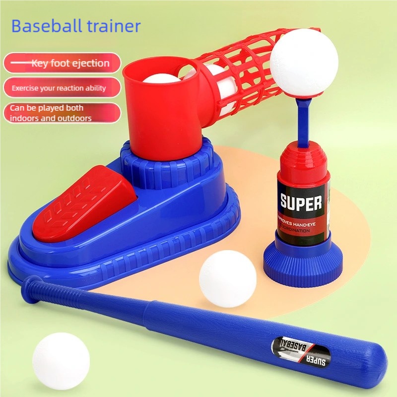 売れ筋野球ランチャーおもちゃ、2-in-1足踏み式/手動式ボ - Party Games For 5 Year Olds Indoors のレビューと価格