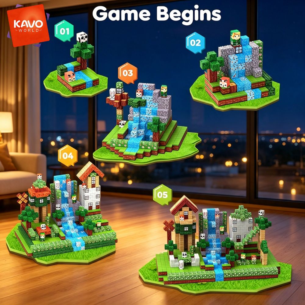 KAVOWORLD 150ピース 磁気フォレストハウス ビル - Party Games For 5 Year Olds Indoors のレビューと価格