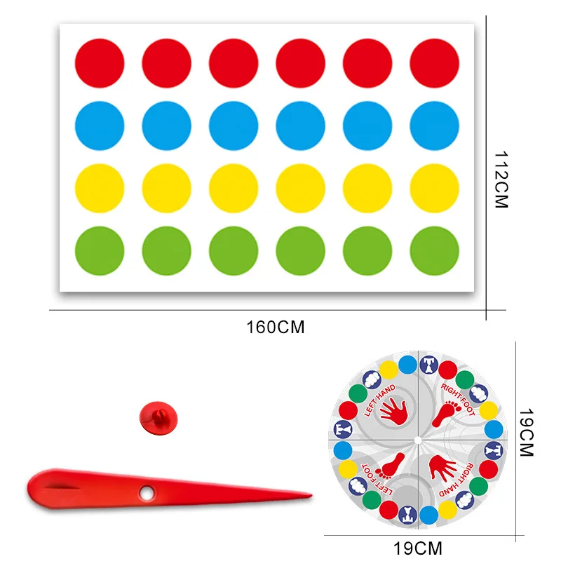 売れ筋のツイスターゲーム、体操用のクラシックバランスマット、 - Party Games For 3 People のレビューと価格